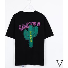 Arer Butik Cactus Sırt Baskılı  T-Shirt