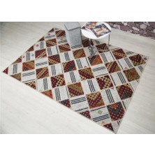 Madalyon Patchwork El Dokuma Antik Anadolu Kilim Mosaic