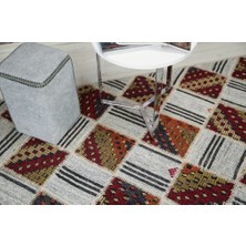 Madalyon Patchwork El Dokuma Antik Anadolu Kilim Mosaic