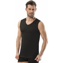 Jiber Erkek V Yaka Sıfır Kol Atlet 6'lı Paket - 115