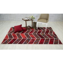 Madalyon Patchwork El Dokuma Antik Anadolu Halısı Alvedo Bordo