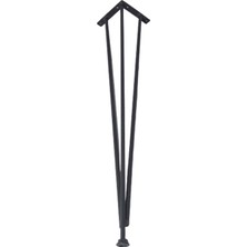 Hobbi Metal Firkete Masa Ayağı Orta Sehpa-Zigon Sehpa-Kütük Masa Ayağı - 72 cm 4 Adet