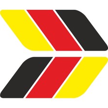 Sticker Atölyesi Almanya Bayrağı Şerit Sticker - 15083