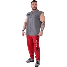 Big Sam Oldschool Bodybuilding Kolsuz Gömlek Antrasit 5044