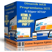 Enine Boyuna Eğitim Dinamik Web Programlama Eğitim Seti (4 Süper Kitap)