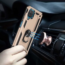 Galaxy A12 Shockproof Yüzük Tutuculu Vega Rosegold