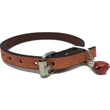 Elite Turuncu Renk Mat Derili 1 cm Zilli Tasma