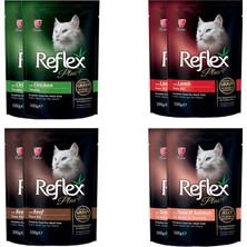 Reflex Plus Pouch Kedi Jöleli & Parçalı Yaş Mama (8 Adet x 100GR)