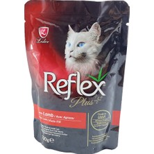 Reflex Plus Pouch Kuzu Etli Yaş Mama 100 gr (8 Adet)