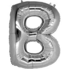 İKM Harf Balon Folyo Küçük Boy 16 Inç 35 cm Gümüş B