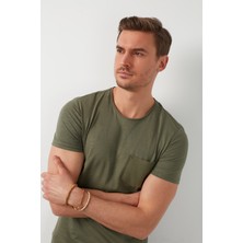 Buratti % 100 Pamuklu Bisiklet Yaka Cepli T Shirt Erkek T SHİRT 5902000