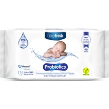 Deep Fresh Probiyotik Doğal Yenidoğan Islak Mendil 40 Yaprak