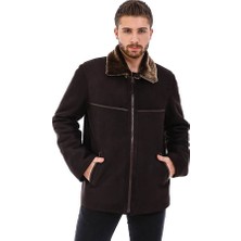 Franko Armondi Erkek Gerçek Deri Klasik Kışlık Kaban Kahve CK-1610-20195 Fa5