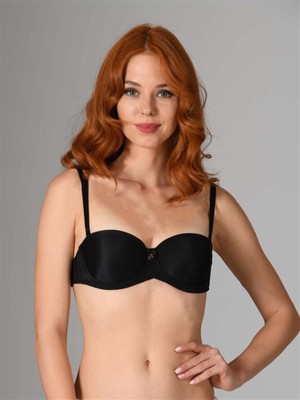 Nbb Straplez Dolgulu Sütyen 3520 - Siyah