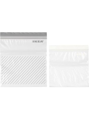IKEA Istad Ki̇li̇tli̇ Buzdolabı Poşeti̇ - 50'li - Gri̇