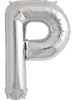 Event Party Store Folyo Balon Harf P Gümüş 34'' (86CM)