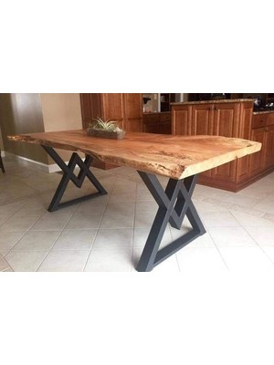 Güvendekoratif Metal Masa Ayak