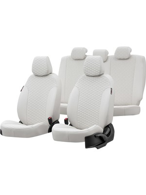 Otom Mercedes E Serisi 1986-1995 W124 Özel Üretim Koltuk Kılıfı Tokyo Design Deri Fildişi