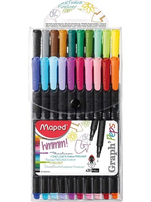 Maped Fineliner 0.4 mm 20 Renk Askılı 74915102