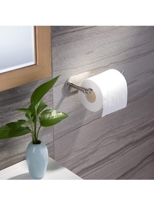 ZiftUnique Paslanmaz Çelik Tuvalet Kağıtlığı / Yapışkanlı Sistem