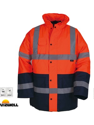 Vizwell Vizwell™ 300 D Oxford Iki Renkli Reflektörlü Parka / VWJK05