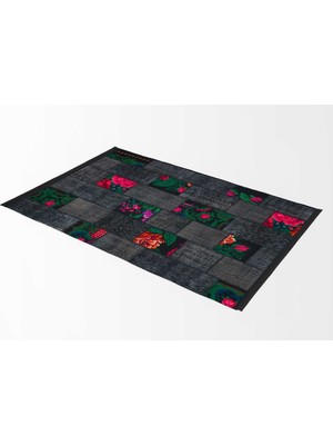 Halı Vagonu Soft Kilim - Patchwork Saçaklı Dijital Baskı Hv-Sk-Ka1