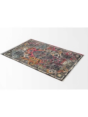 Halı Vagonu Soft Kilim - Etnik Saçaklı Dijital Baskı Hv-Sk-M7