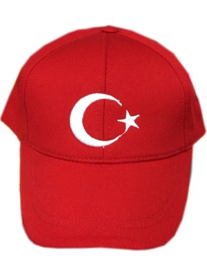 Event Party Store Ay Yıldız Türk Bayraklı Kırmızı Şapka Standart Beden