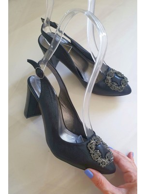 Topukla 2659-S Kalın Topuk Abiye Ayakkabı