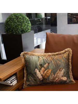 Adawall Tropikal Yapraklar Dekoratif Kırlent