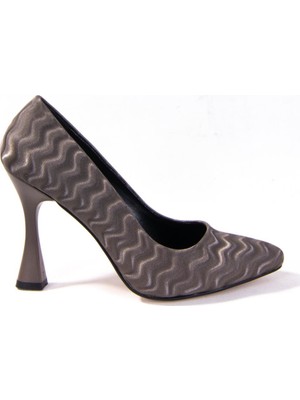 Dagoster Caprito 1078-2100 Füme Stıletto Topuklu Kadın Ayakkabı
