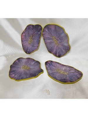 Sultan Tasarım Epoksi Bardak Altlığı Takımı