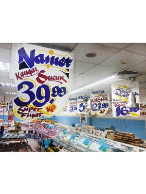 Grocery Ink Market Afiş Poster Yazı Mürekkebi Kırmızı Alkol Bazlı Market Mürekkebi 1000 cc