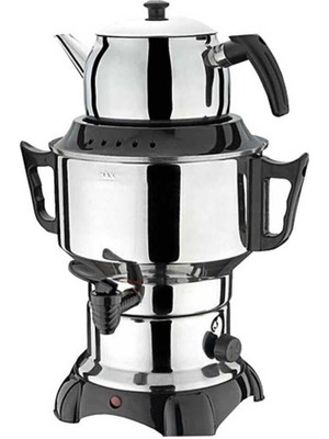 Armağan Elektrikli Çelik Semaver 3,5 lt Gri Renk Hızlı Demleme Teknolojisi ile Enerji Tasarruflu