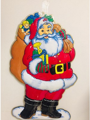 Event Party Store Yılbaşı Çuvallı Noel Baba Şeffaf Asma Süs