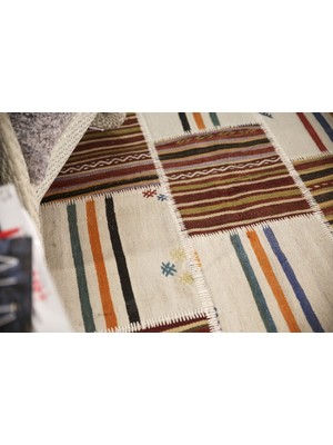 Madalyon Patchwork El Dokuma Antik Anadolu Kilim Egypt