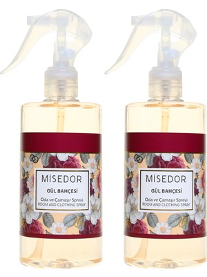 Misedor 2 li Set Gül Bahçesi Oda Kokusu ve Çamaşır Parfümü 330 ml