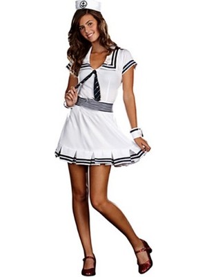 My Kostüm Denizci Kostümü Bayan Bahriyeli Kıyafeti