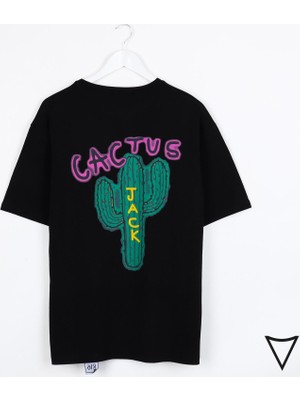 Arer Butik Cactus Sırt Baskılı  T-Shirt