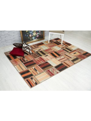 Madalyon Patchwork El Dokuma Antik Anadolu Kilim Home Land