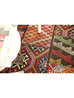 Madalyon Patchwork El Dokuma Antik Anadolu Kilim Zili-Cicim