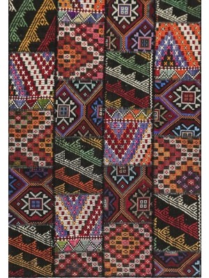 Madalyon Patchwork El Dokuma Antik Anadolu Kilim Zili-Cicim