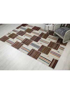 Madalyon Patchwork El Dokuma Antik Anadolu Kilim Egypt