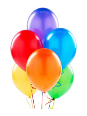 Renkli Balon - 25 Adet