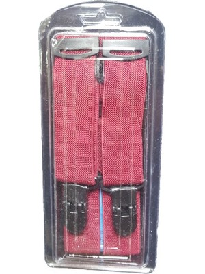 Pandoli Çocuk Gösteri Pantolon Askısı Bordo Renk