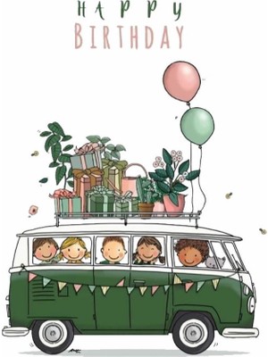 Özgür Doğum Günü Tebrik Kartı Happy Birthday