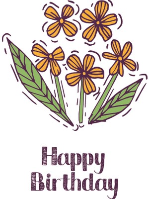 Özgür Doğum Günü Tebrik Kartı Happy Birthday