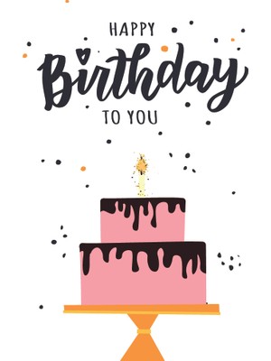 Özgür Doğum Günü Tebrik Kartı Happy Birthday