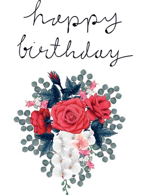 Özgür Doğum Günü Tebrik Kartı Happy Birthday