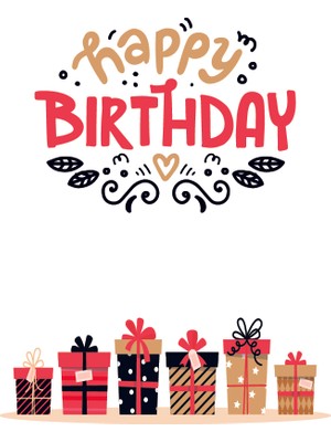 Özgür Doğum Günü Tebrik Kartı Happy Birthday